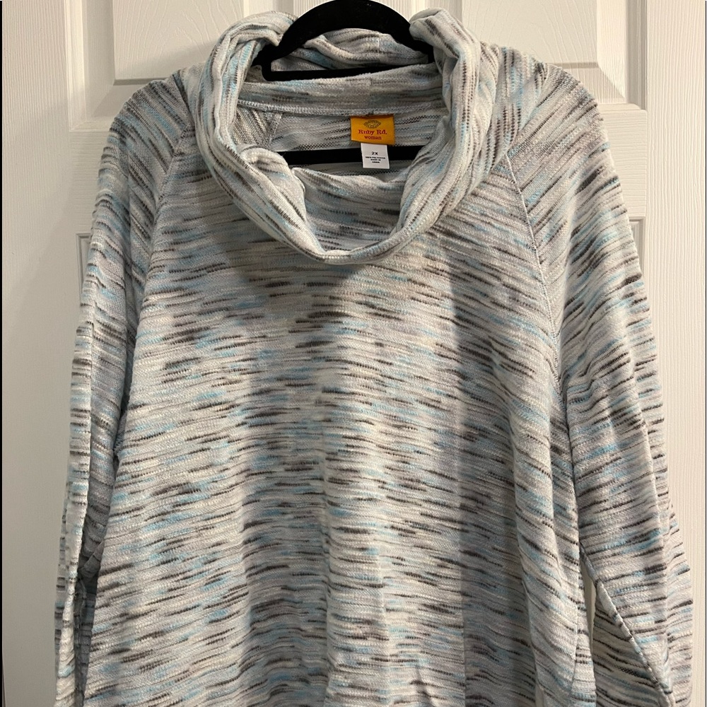 Cowl neck pullover